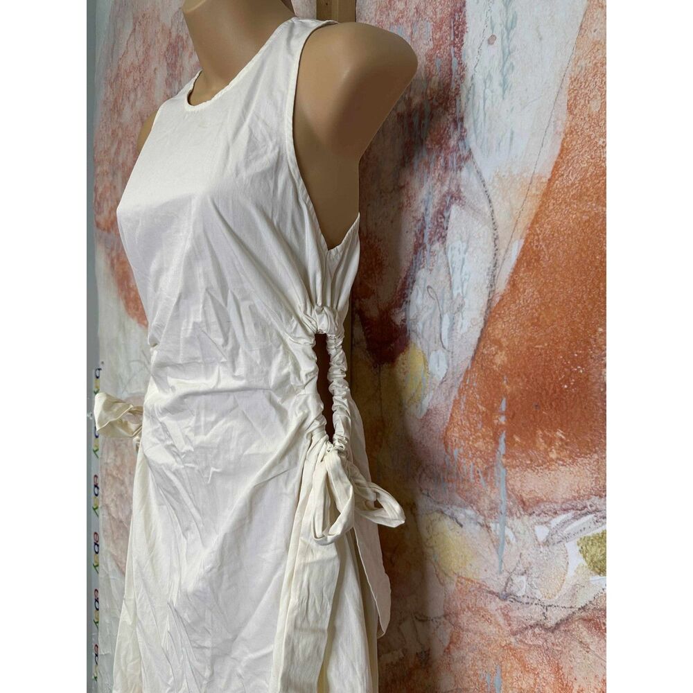Free People Cream Midi Dress with Side Cutouts - Picture 9 of 13